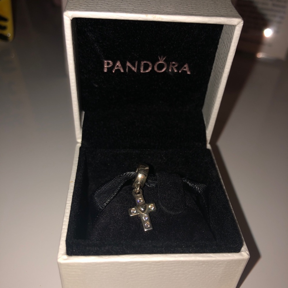 Pandora silver cross charm